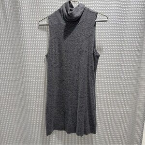 White House Black Market -Sleeveless Gray Turtleneck dress